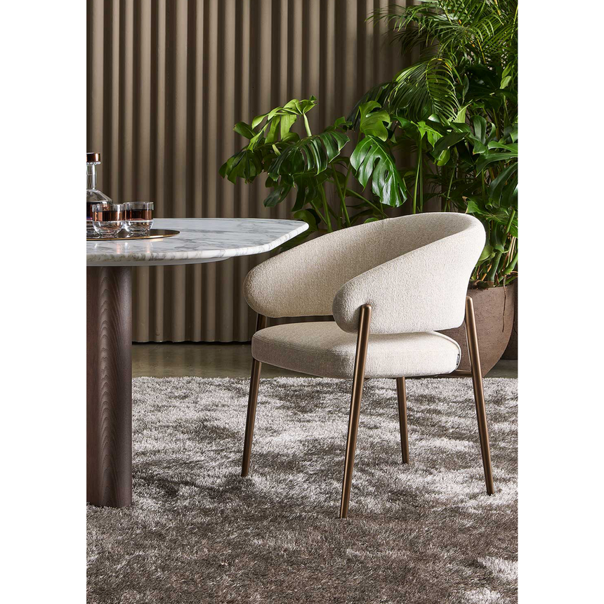 Curved Back Dining Chair | Marelli Linda | Italianfurniture.com