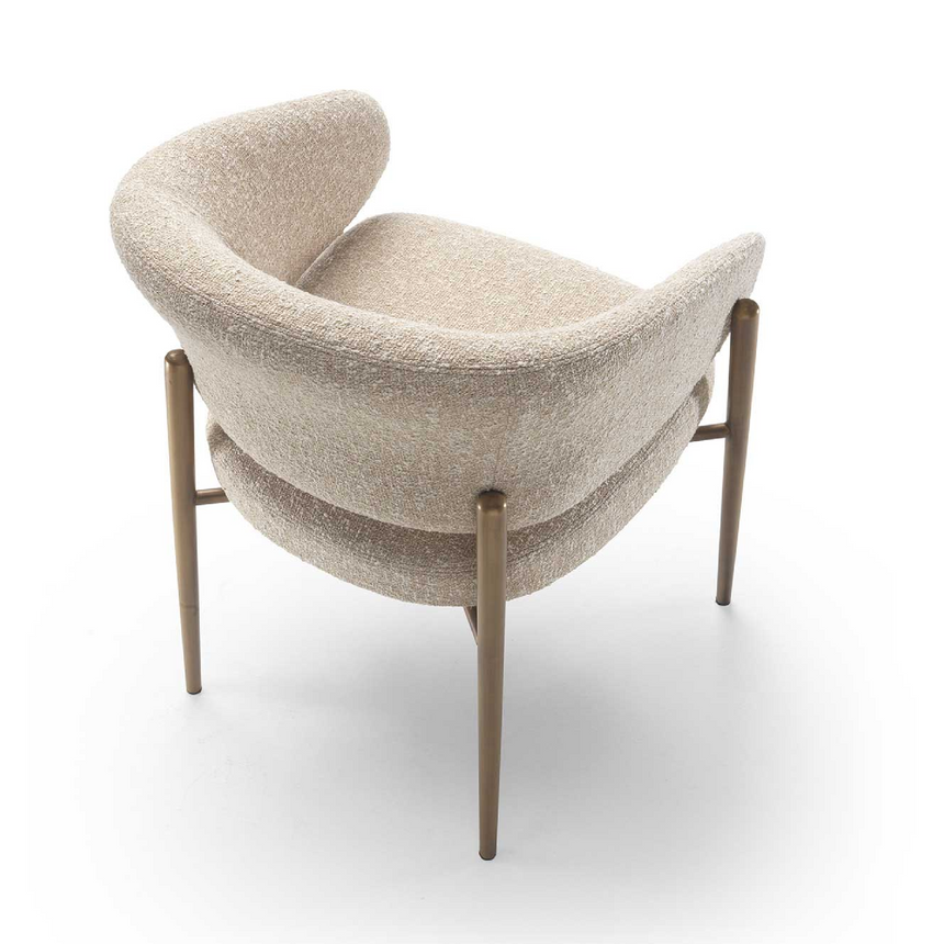 Curved Back Dining Chair | Marelli Linda | Italianfurniture.com