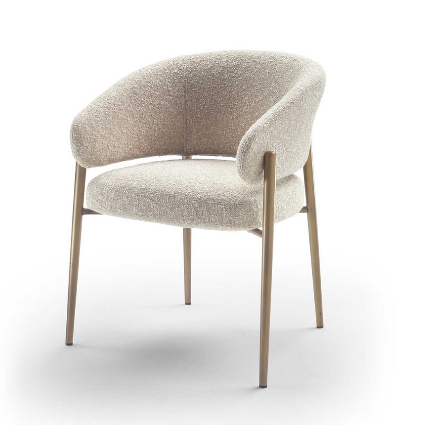 Curved Back Dining Chair | Marelli Linda | Italianfurniture.com