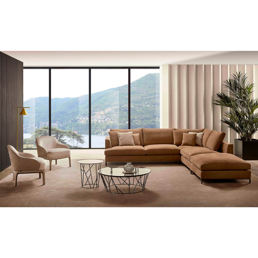 Metal Base Single-Arm Side Sofa | Marelli Loft | Italianfurniture.com