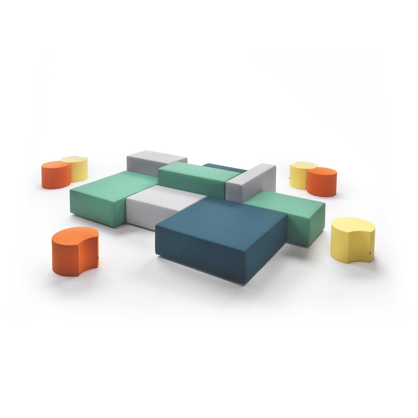 Geometrical Seat Modular Sofa | Marelli Lounge