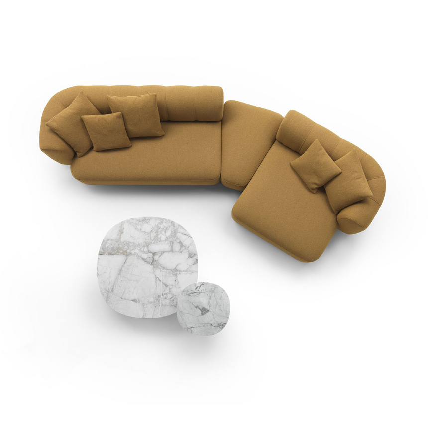 Geometrical Upholstered Ottoman | Marelli Milo | Italianfurniture.com