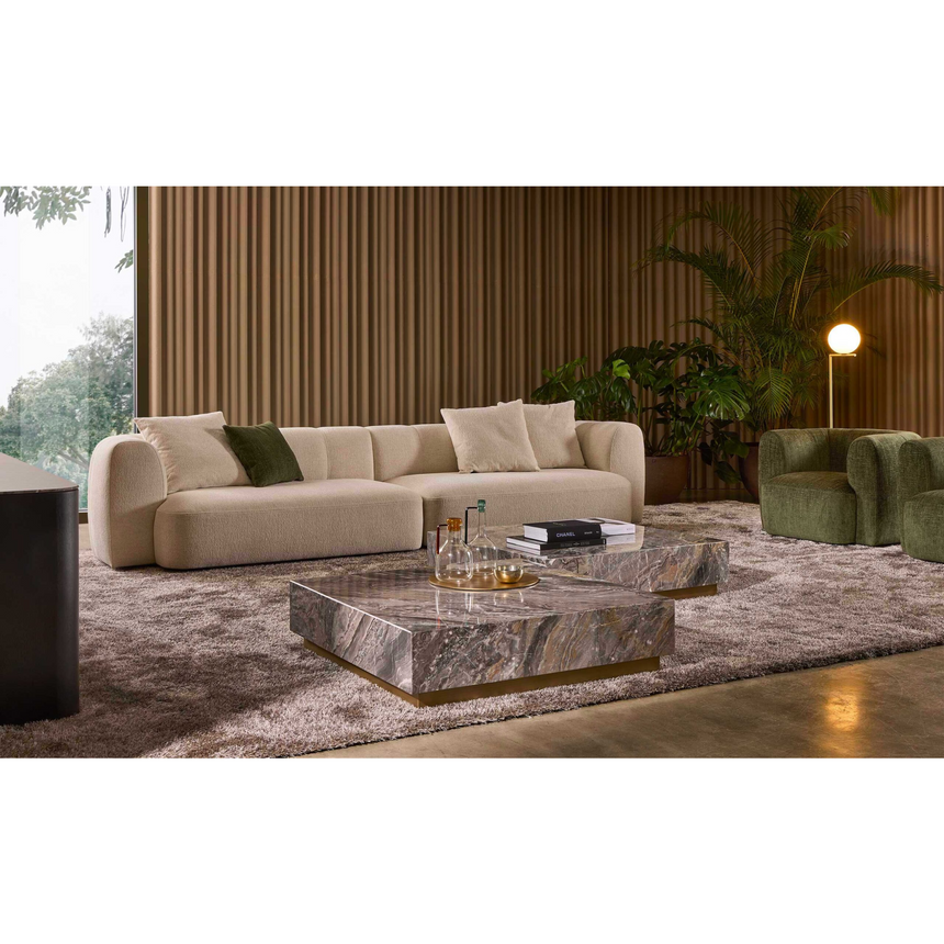 Channeled Back Side Sofa | Marelli Milo | Italianfurniture.com