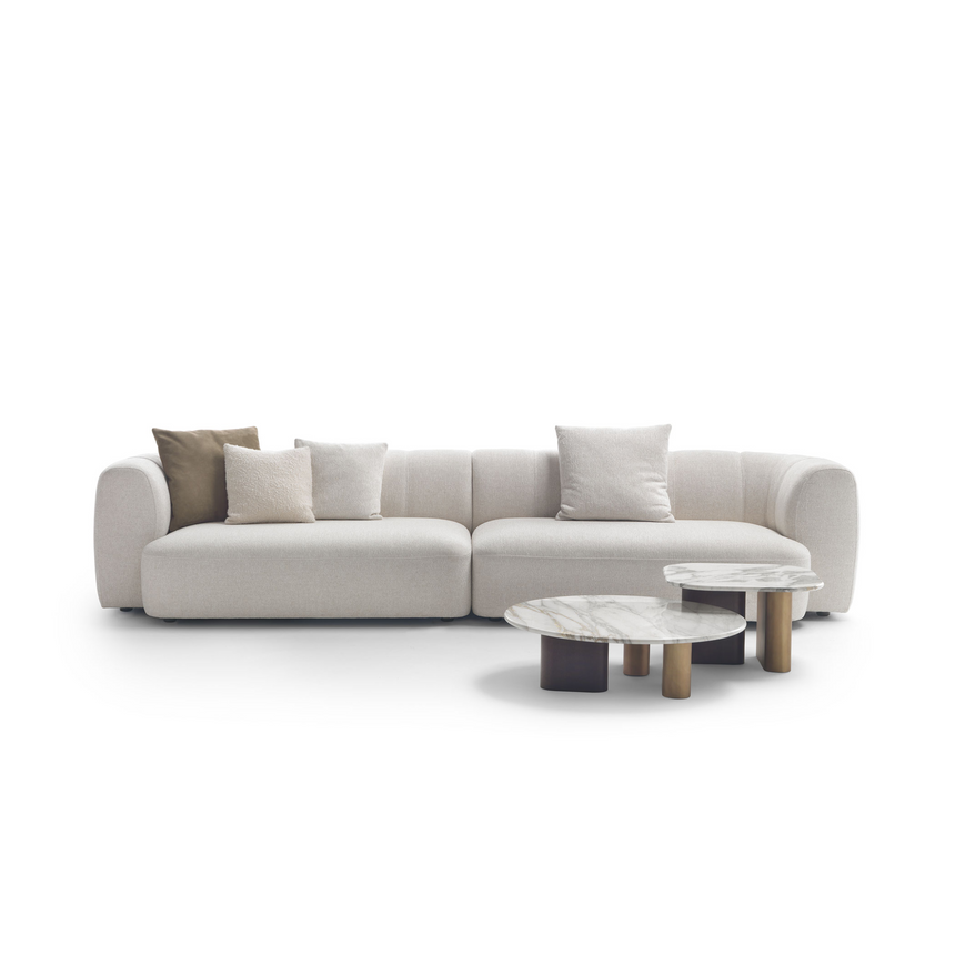 Channeled Back Side Sofa | Marelli Milo | Italianfurniture.com