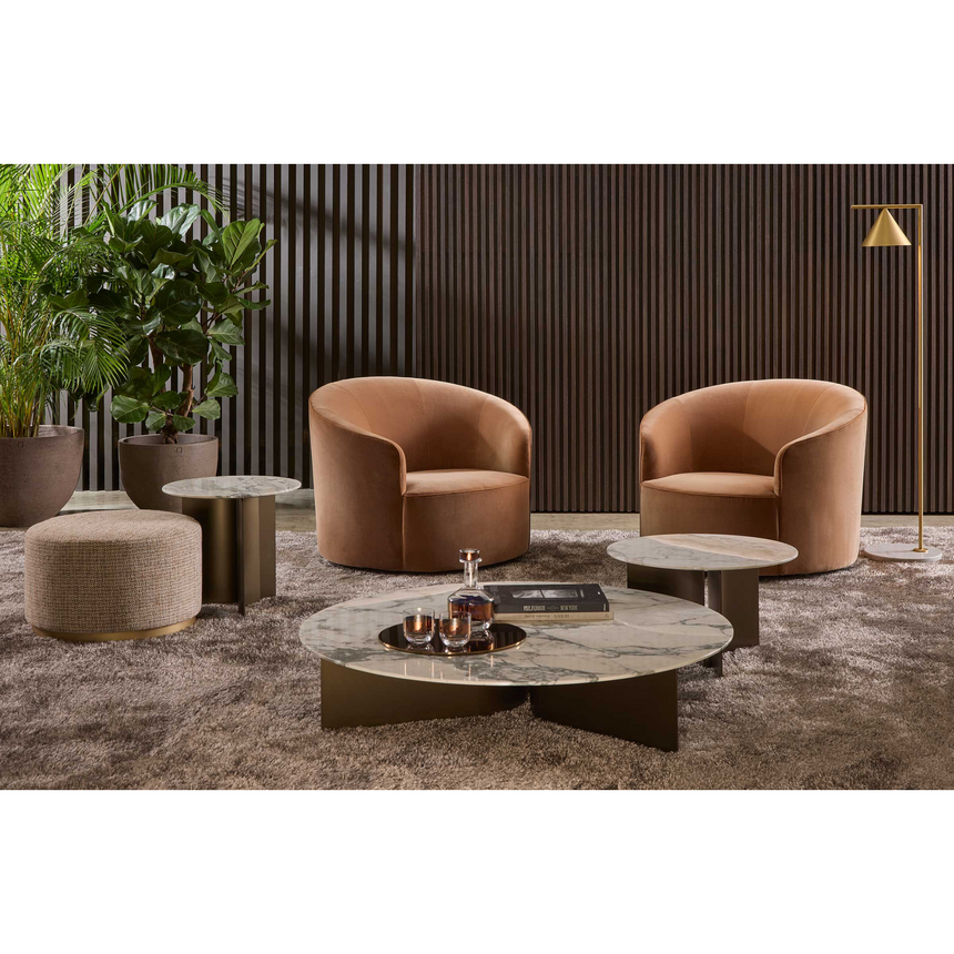 Curved Lounge Armchair | Marelli Moon | Italianfurniture.com