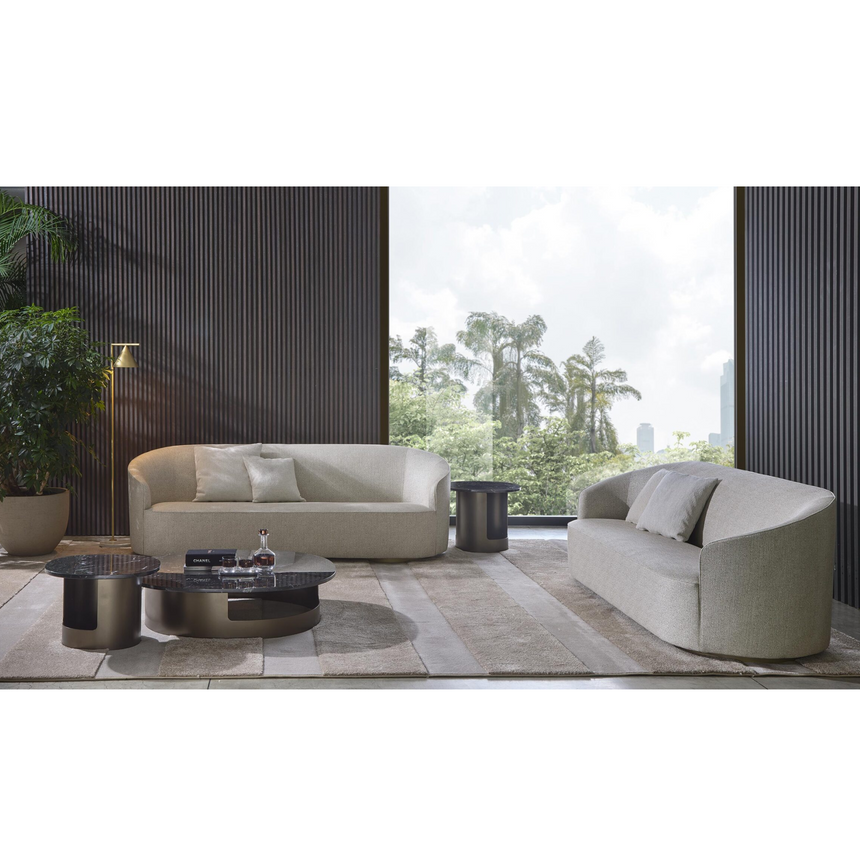 Metal Base Oval Sofa | Marelli Moon | Italianfurniture.com
