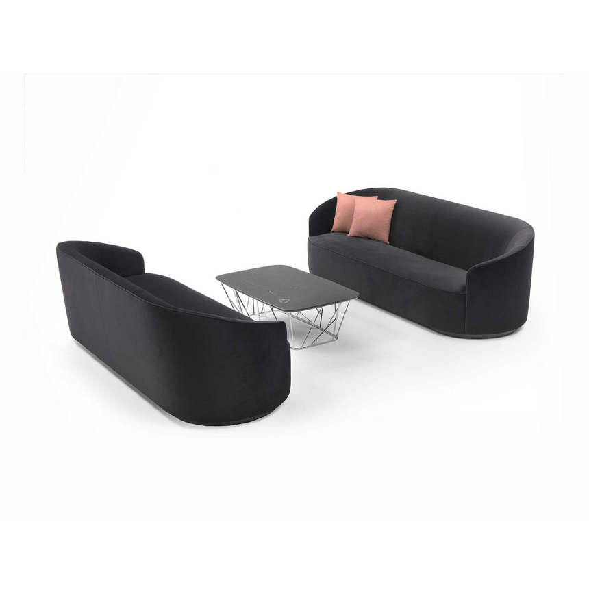 Metal Base Oval Sofa | Marelli Moon | Italianfurniture.com