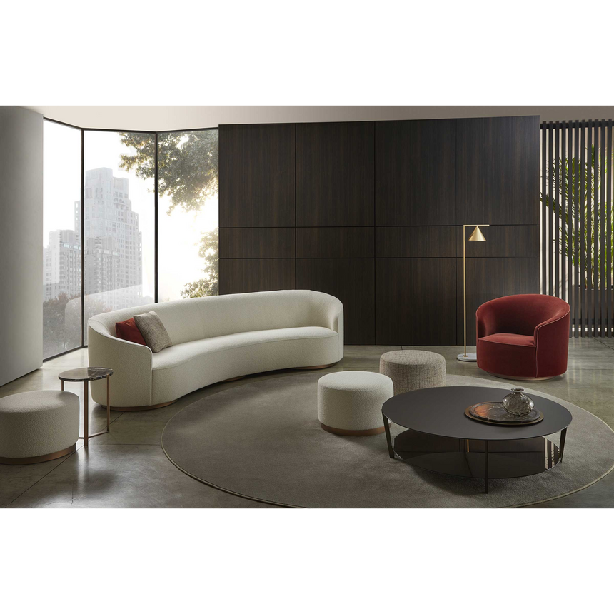 Metal Base Curved Sofa | Marelli Moon