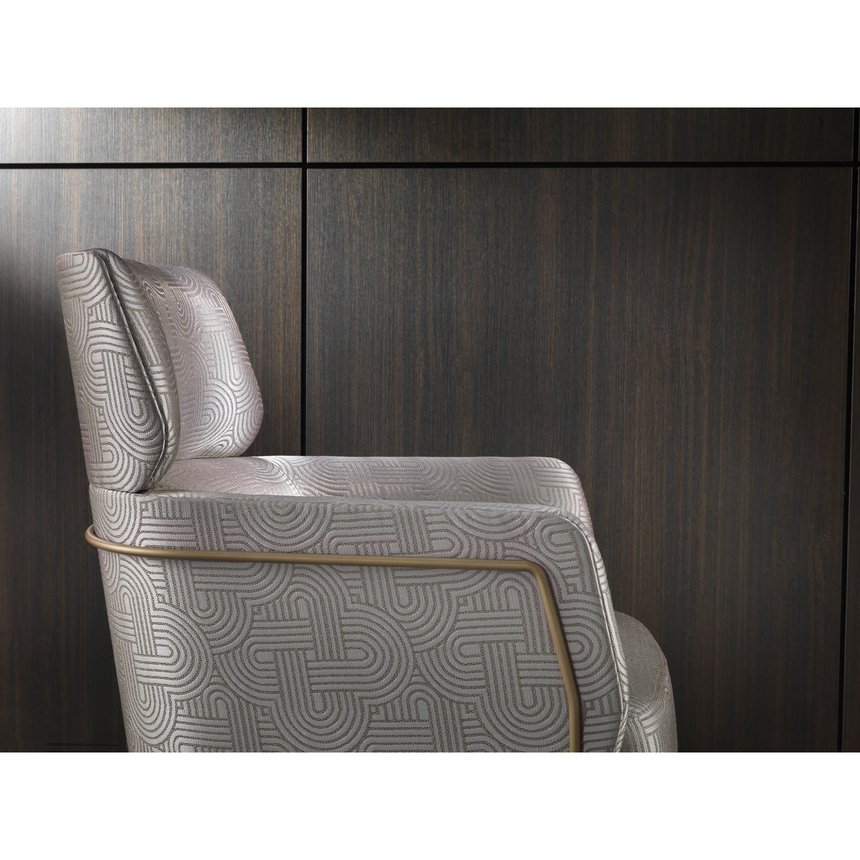 Metal Framed High-Back Armchair | Marelli Nest | Italianfurniture.com