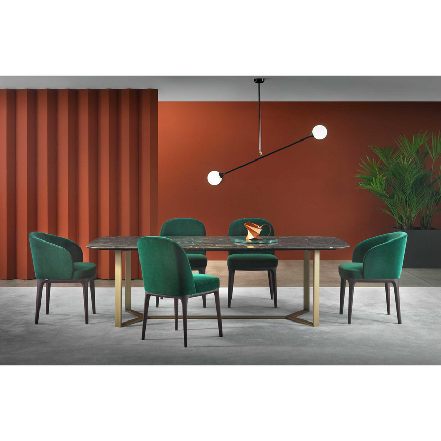 Curved Back Dining Chair | Marelli Paris | Italianfurniture.com