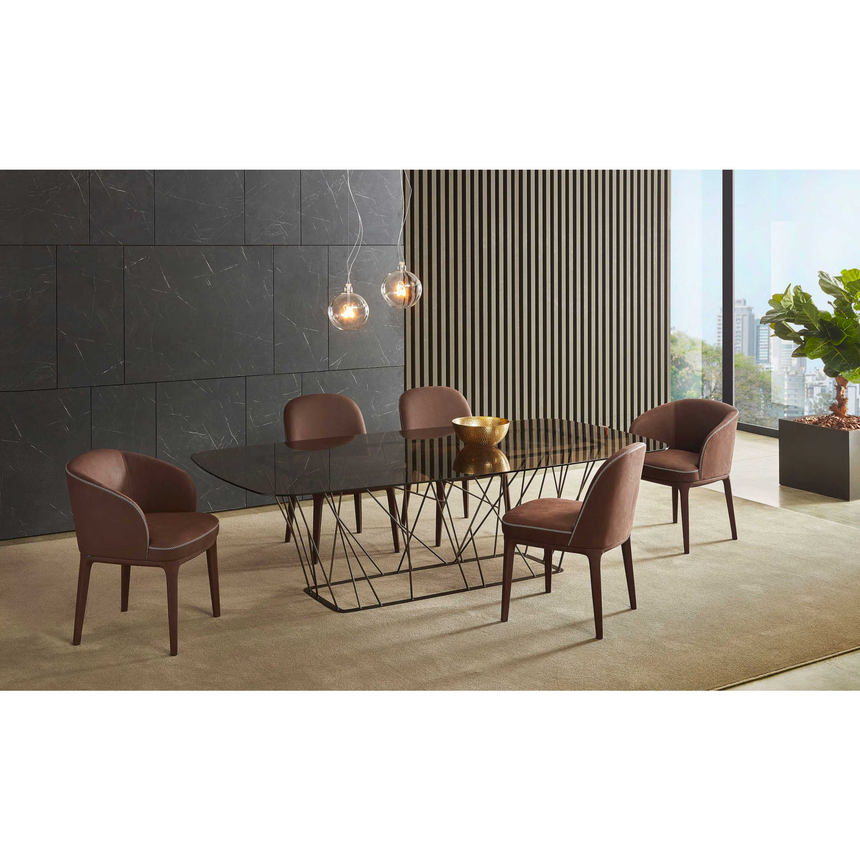 Curved Back Dining Chair | Marelli Paris | Italianfurniture.com