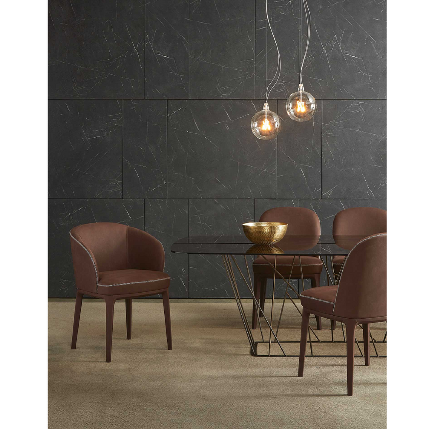 Curved Back Small Chair | Marelli Paris | Italianfurniture.com