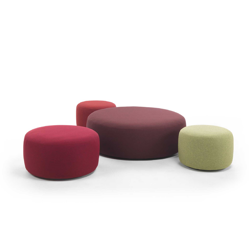 Upholstered Round Ottoman | Marelli Sahara | Italianfurniture.com