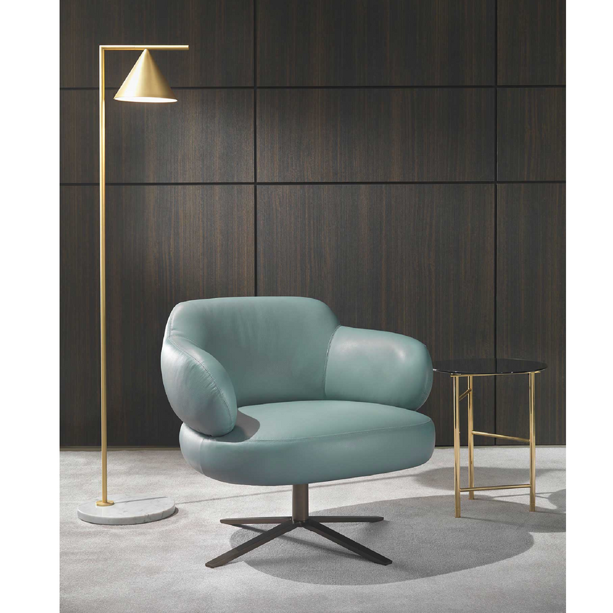 Metal Base Swivel Armchair | Marelli Sign | Italianfuniture.com