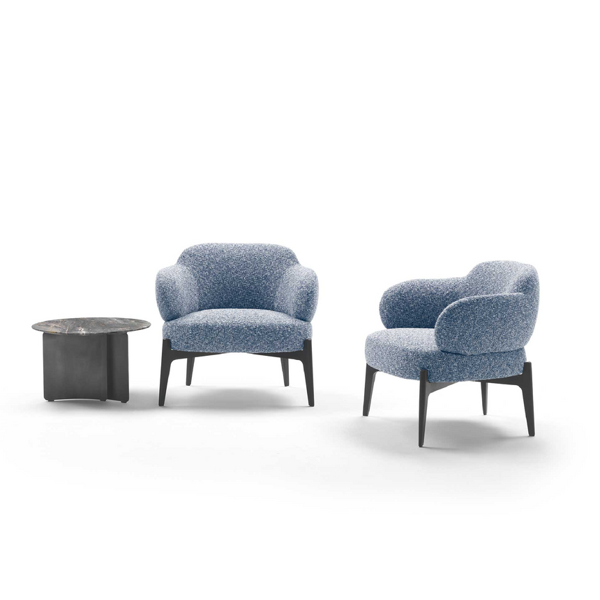 Modern Chunky Lounge Armchair | Marelli Sign | Italianfuniture.com