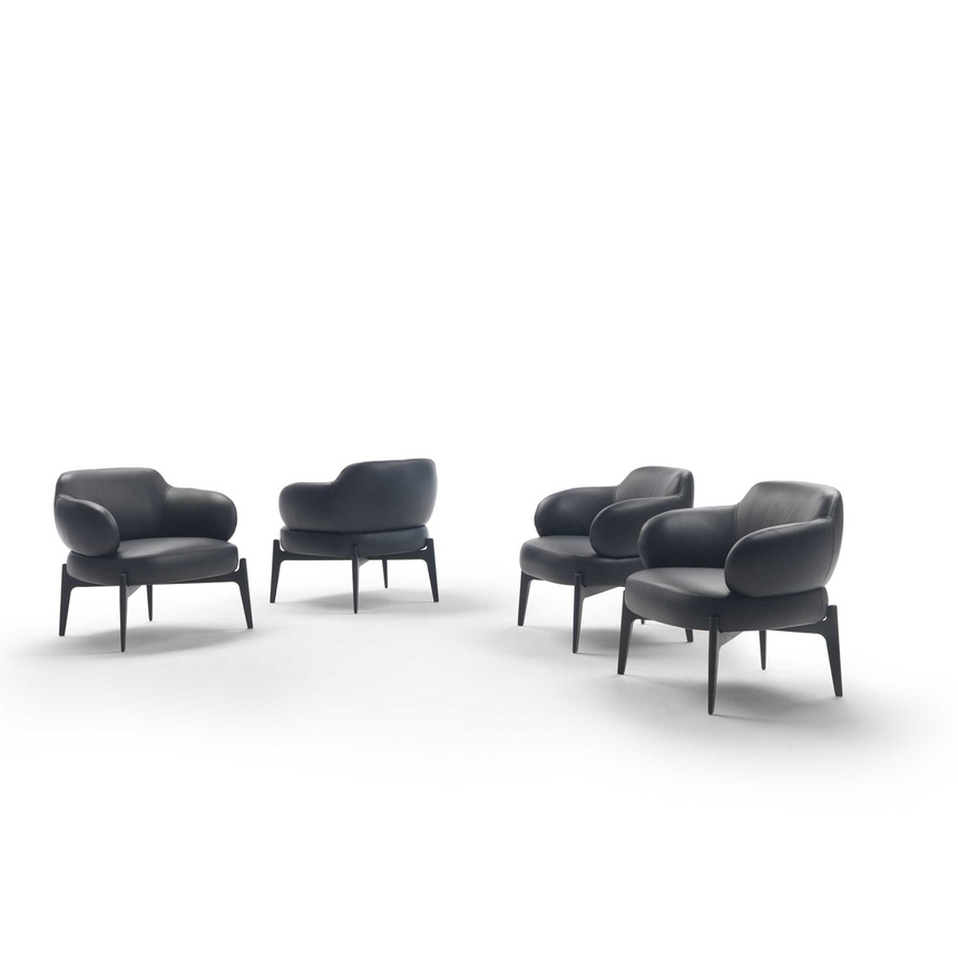 Modern Chunky Lounge Armchair | Marelli Sign | Italianfuniture.com