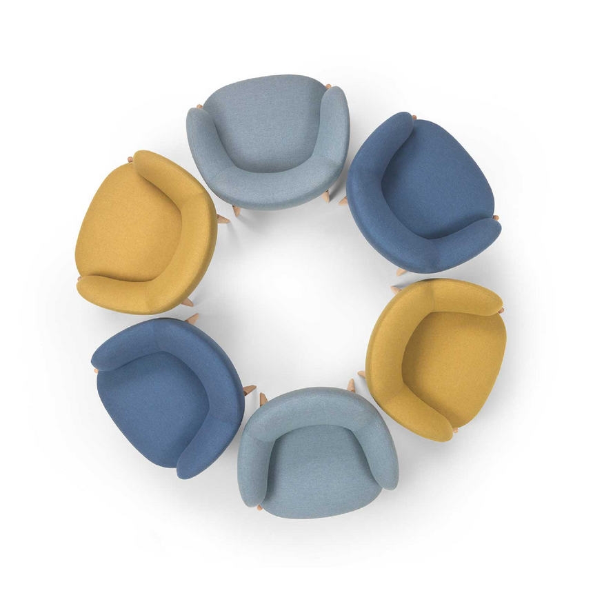 Modern Chunky Lounge Armchair | Marelli Sign | Italianfuniture.com