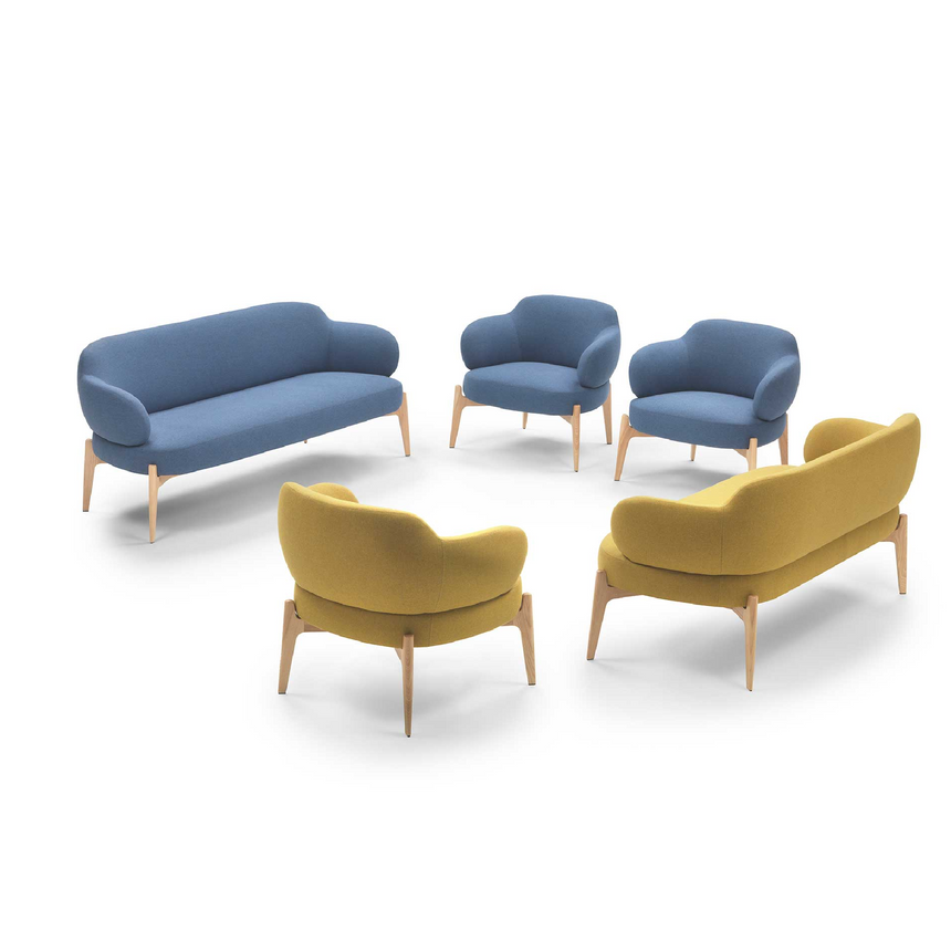 Modern Chunky Lounge Armchair | Marelli Sign | Italianfuniture.com