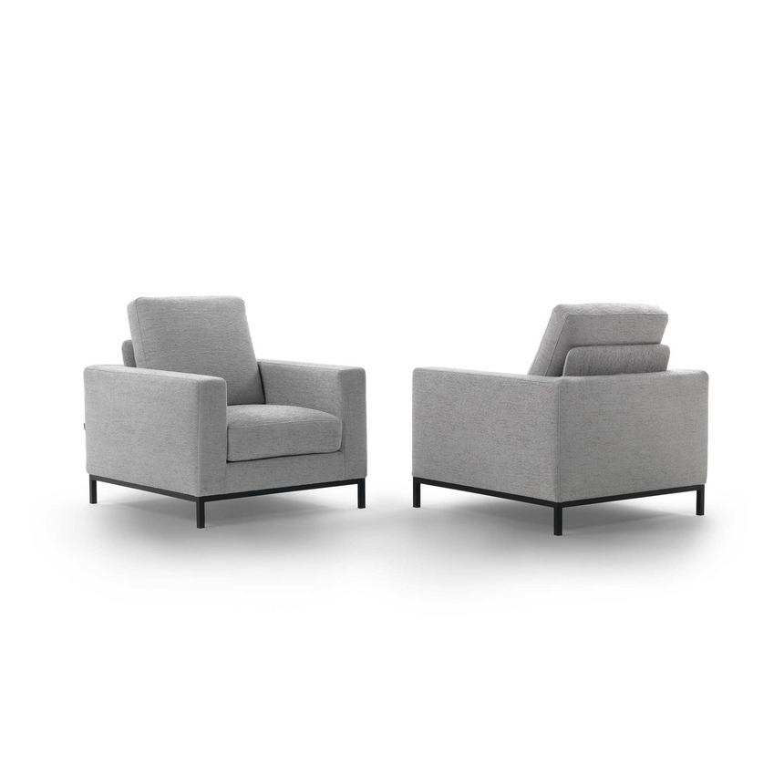 Sleek Angular Lounge Armchair | Marelli Slide | Italianfurniture.com