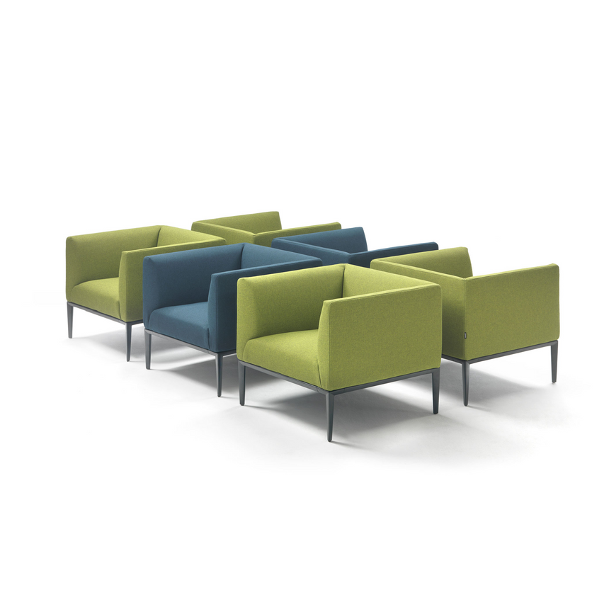 Sleek Upholstered Lounge Armchair | Marelli Smart | Italianfurniture.com
