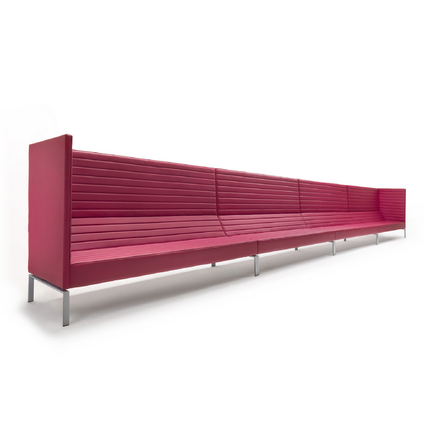 Horizontal Lined Armless Sofa | Marelli Stripes | ItalianFurniture.com