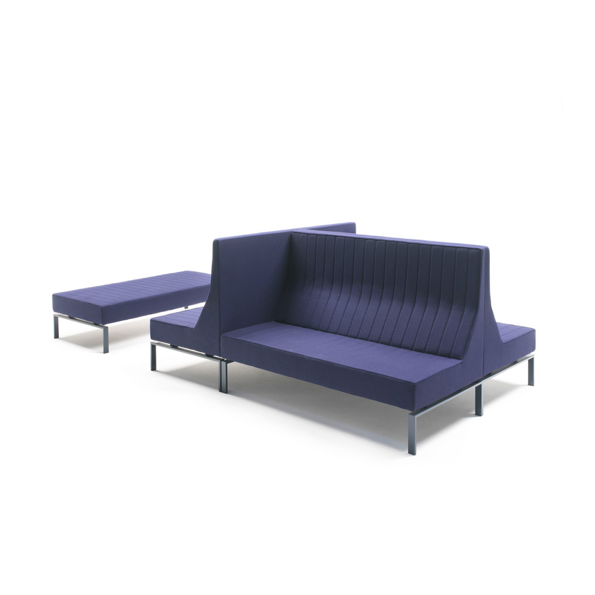 Horizonal Lined Single-Armed Sofa | Marelli Stripes | Italianfuniture.com