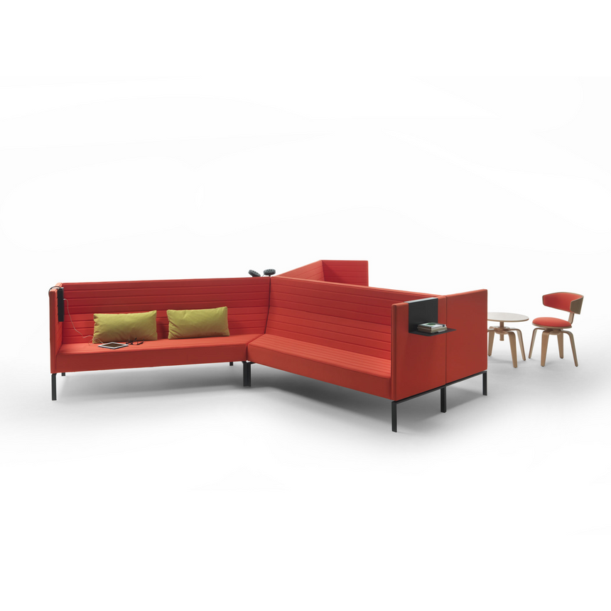 Horizontal Lined Single-Armed Sofa | Marelli Stripes | Italianfurniture.com