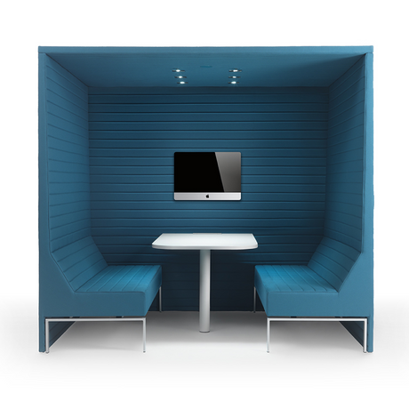 Roofed Box with Table and Spotlights | Marelli Stripes | Italianfurniture.com