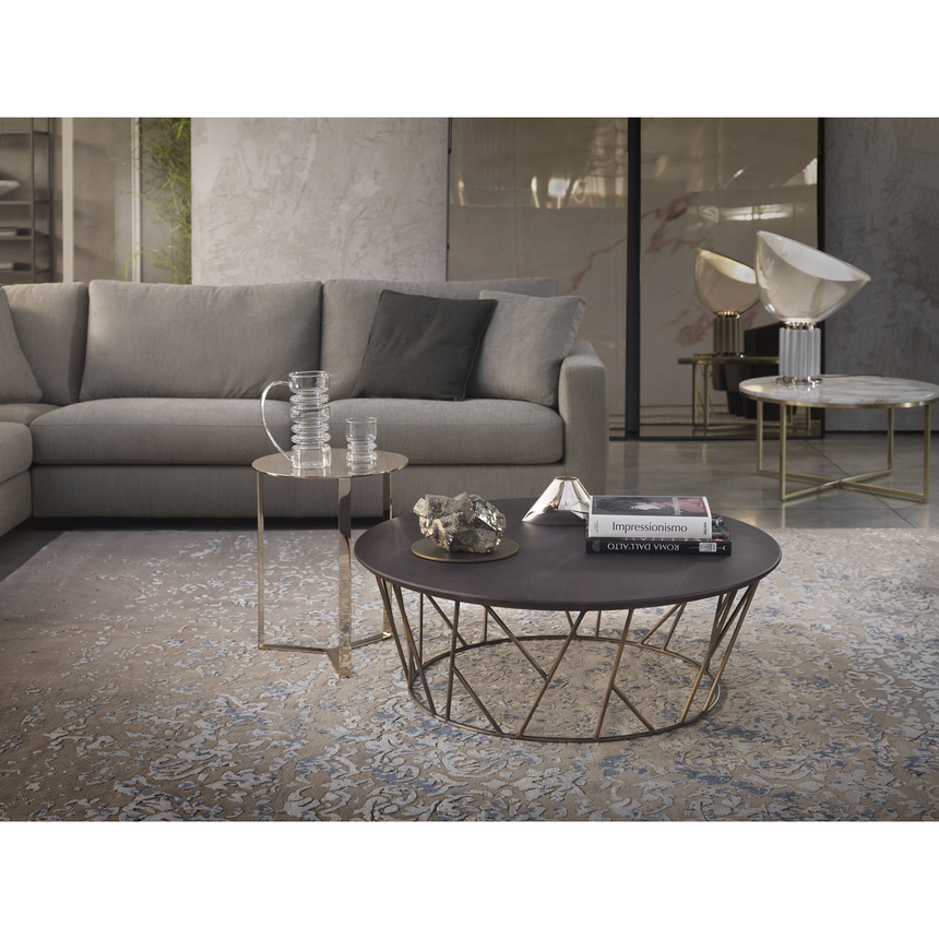 Wooden Base Minimalist Side Sofa | Marelli Oliver  Italianfurniture.com