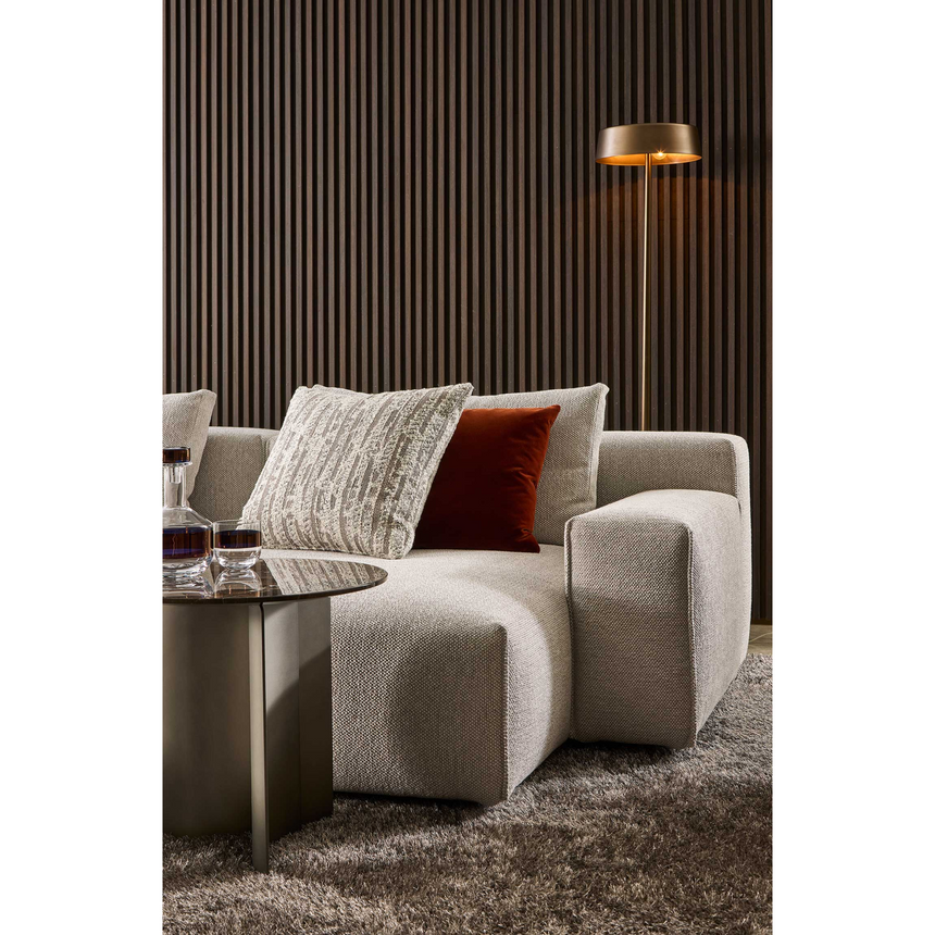 Vertical Seam Low-Armed Side Sofa | Marelli Yann