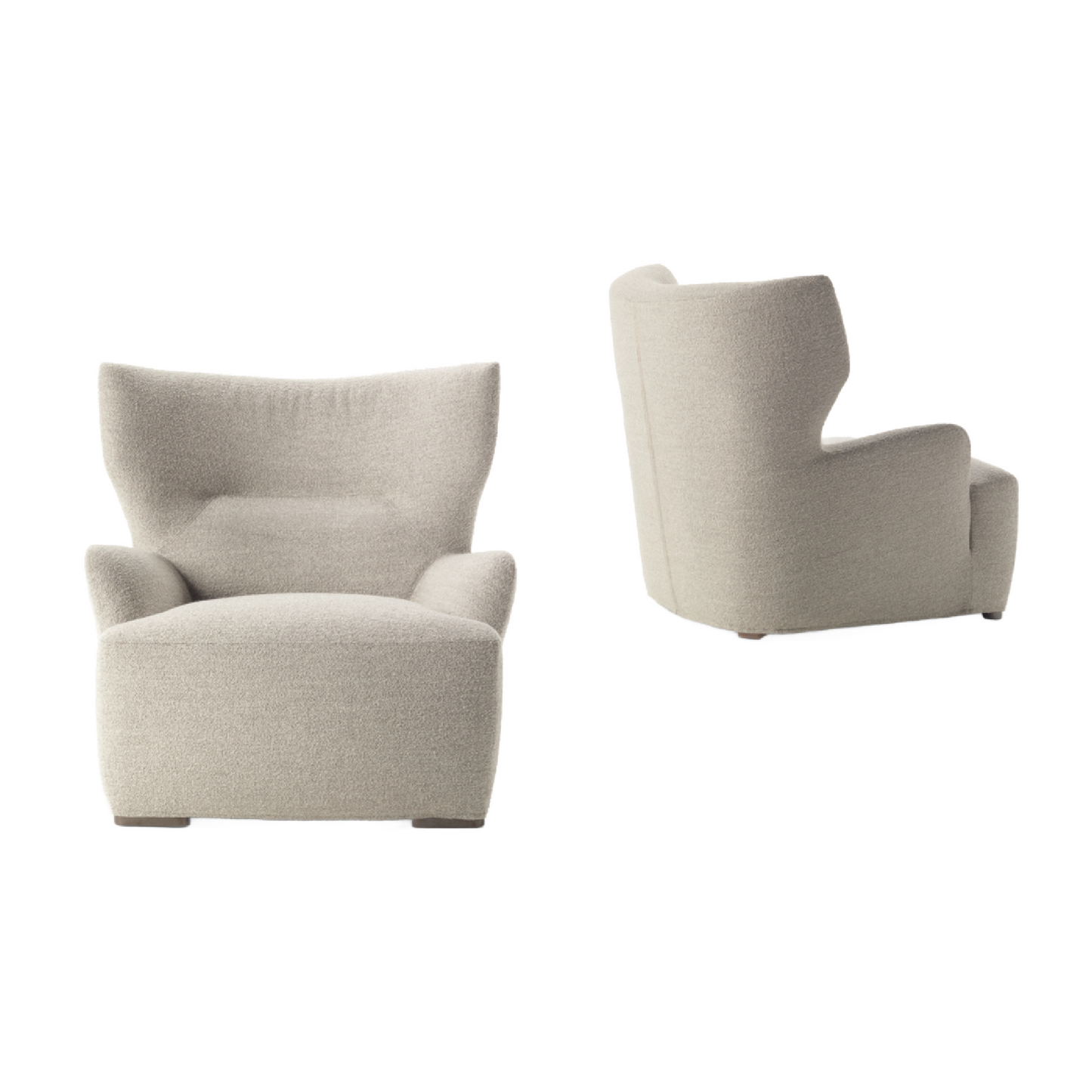 Wingback Upholstered Lounge Chair | Marac Alba  | Italianfurniture.com