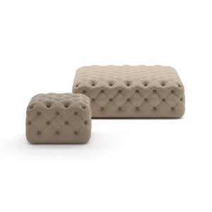 Square Tufted Ottoman | Marac Memory | Italianfurniture.com