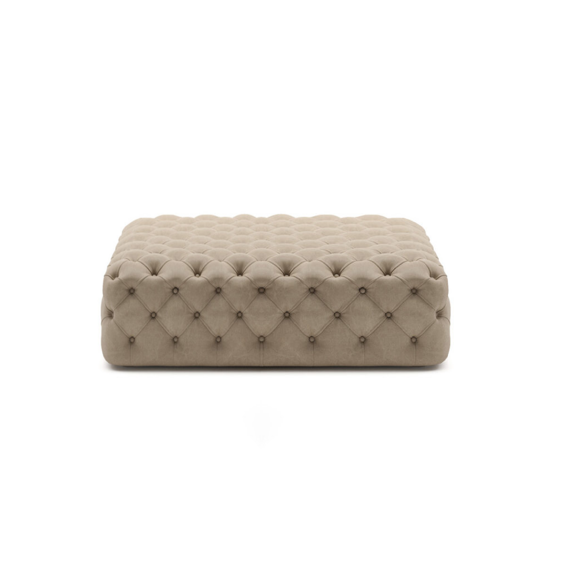 Square Tufted Ottoman | Marac Memory | Italianfurniture.com