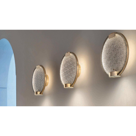 Round Prism Glass Wall Lamp | Masiero Horo | Italianfurniture.com