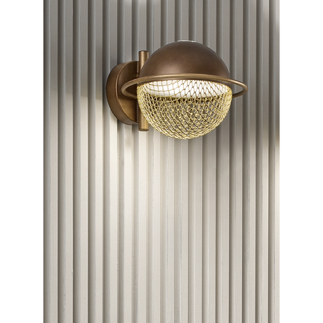 Round Metal Mesh Wall Lamp | Masiero Iglù | Italianfurniture.com