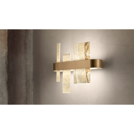 Natural Onyx Wall Lamp | Masiero Honicé | Italianfurniture.com