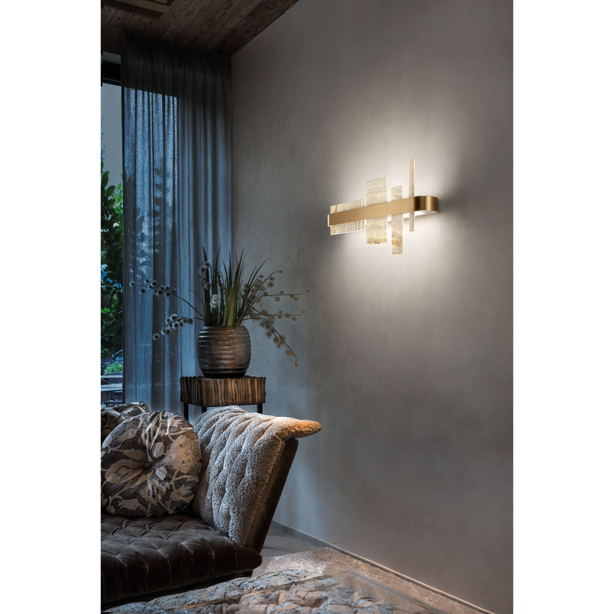 Natural Onyx Wall Lamp | Masiero Honicé | Italianfurniture.com