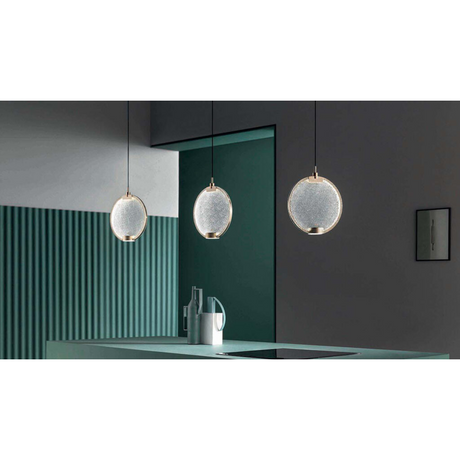 Round Linear Trio Hanging Lamp | Masiero Horo | Italianfurniture.com