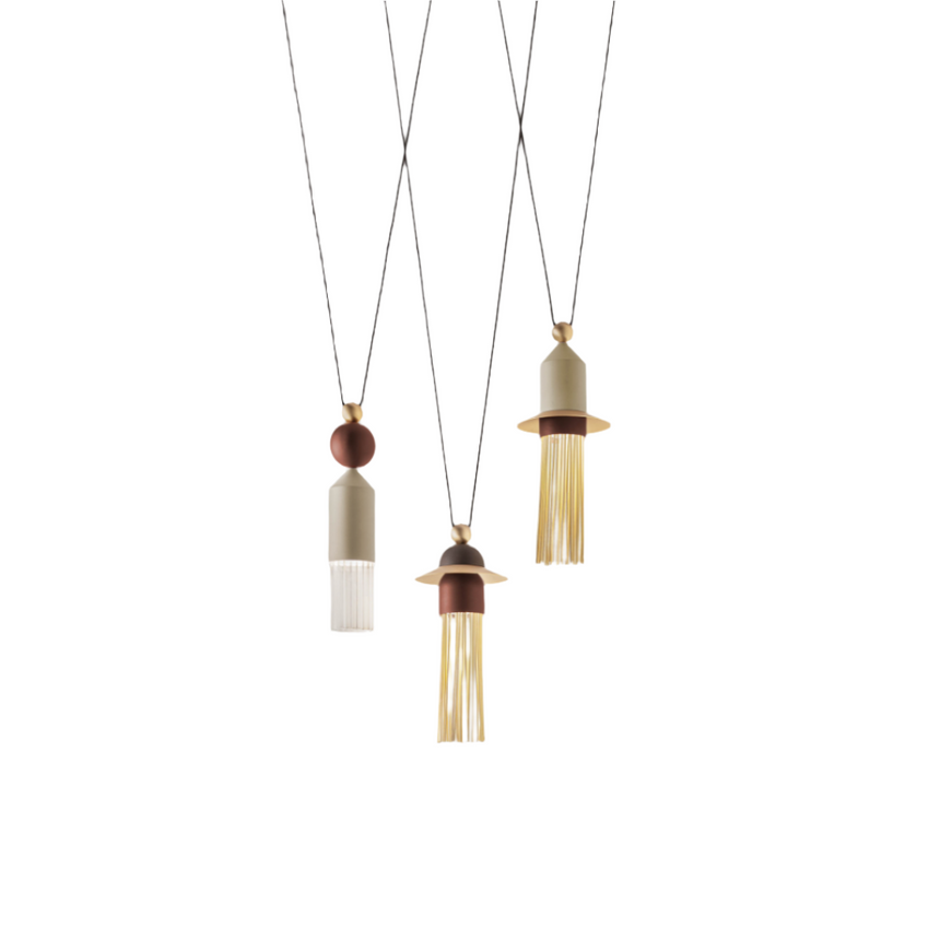 3-Light Glass Hanging Lamp S | Masiero Nappe