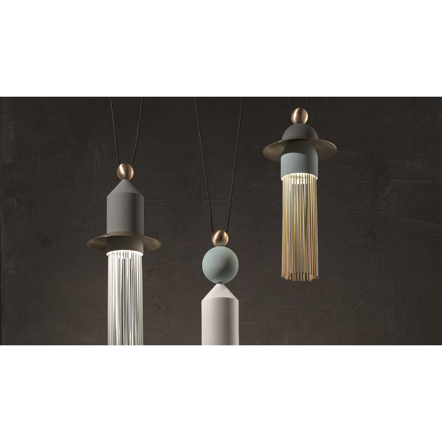 3-Light Glass Hanging Lamp S | Masiero Nappe | Italianfurniture.com