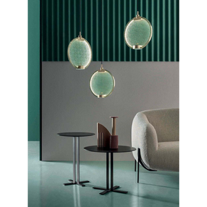 Round Glass Trio Hanging Lamp | Masiero Horo | Italianfurniture.com