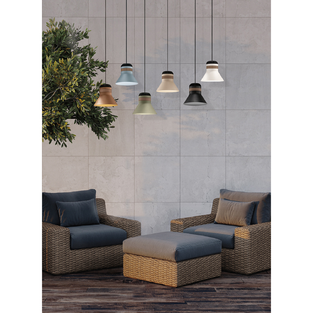 Bell-Shaped Outdoor Hanging Lamp | Masiero Cordea | Italianfurniture.com