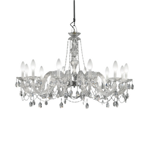 White Crystal LED Chandelier | Masiero Drylight | Italianfurniture.com