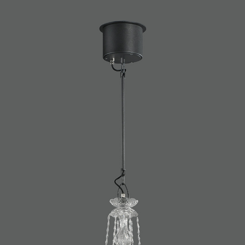 White Crystal LED Chandelier | Masiero Drylight | Italianfurniture.com