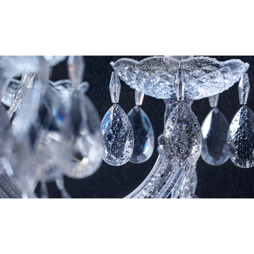 White Crystal LED Chandelier | Masiero Drylight | Italianfurniture.com