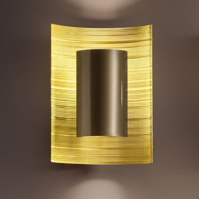 Gold Wire Mesh Wall Lamp | Masiero Ebe | Italianfurniture.com