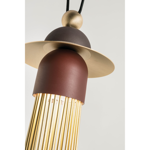 Metal Rods Pendant Lamp | Masiero Nappe | Italianfurniture.com