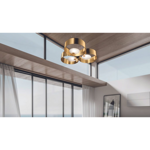 Triple Ring Metal Hanging Lamp | Masiero Sound | Italianfurniture.com