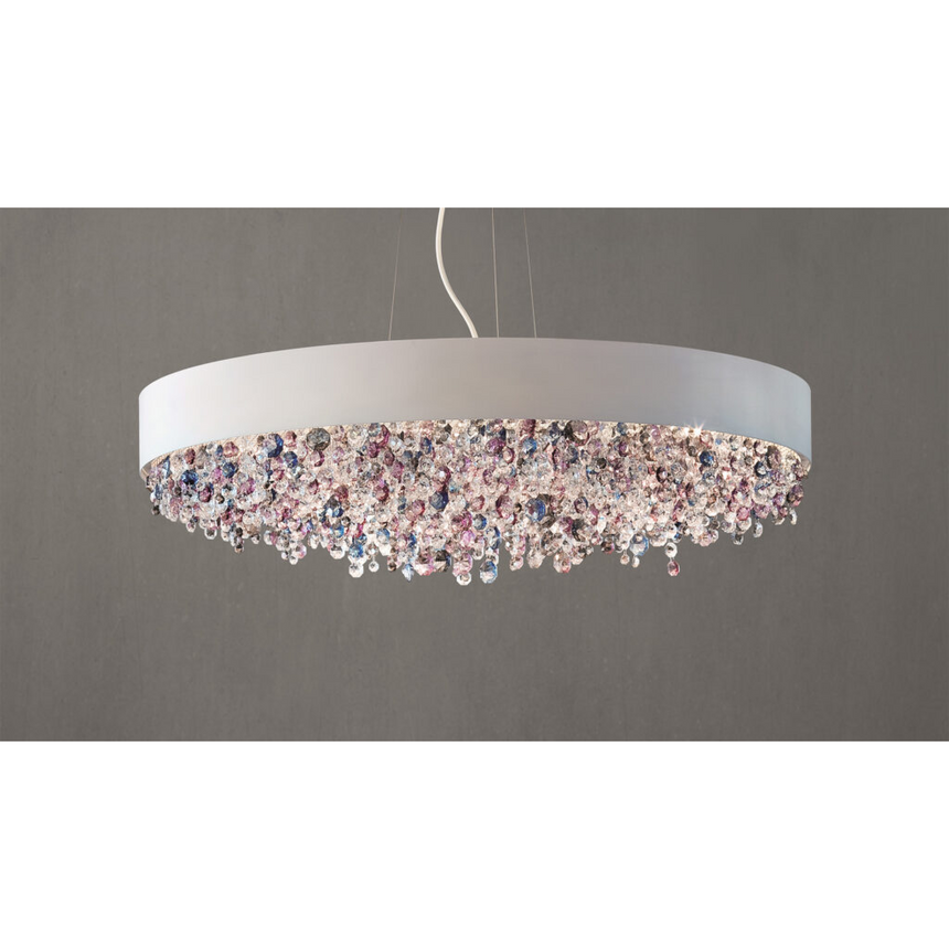 Pendant Embellished Hanging Lamp XL | Masiero Olà | Italianfurniture.com