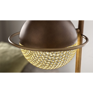 Round Metal Mesh Floor Lamp | Masiero Iglù | Italianfurniture.com